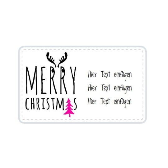 Lustige Weihnachtsaufkleber