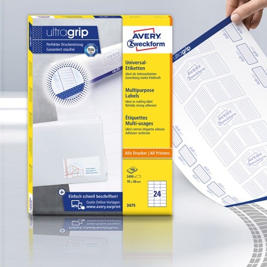 Ultragrip Etiketten mit neuer Technologie