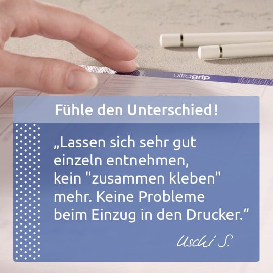 Ultragrip Etiketten Qualität