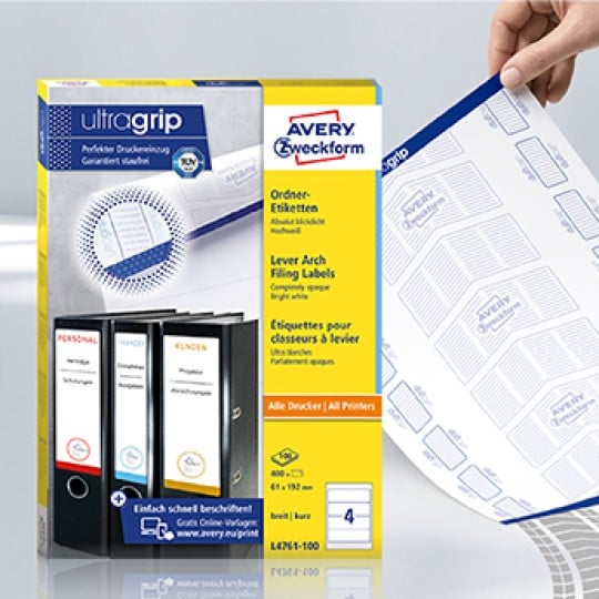Ultragrip Ordneretiketten