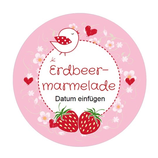 Gratis Vorlagen für Marmeladenetiketten