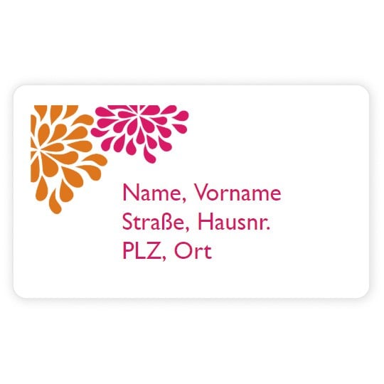 Einladung Aufkleber für Gartenparty