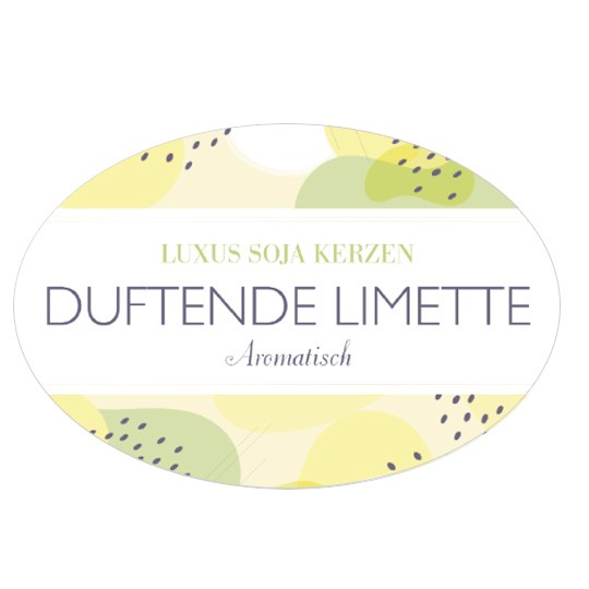 Kerzenetiketten Design