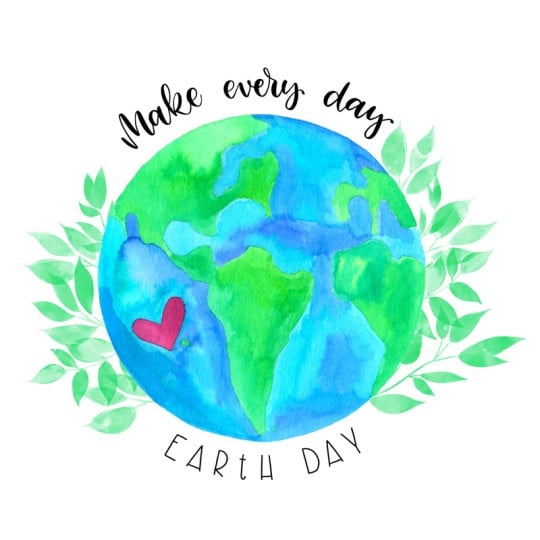Make_every_day_Earthday Sticker