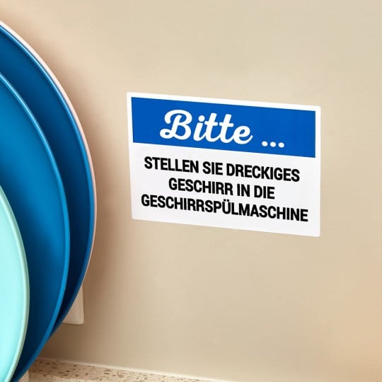 Informationsschilder für Kantine und Küche