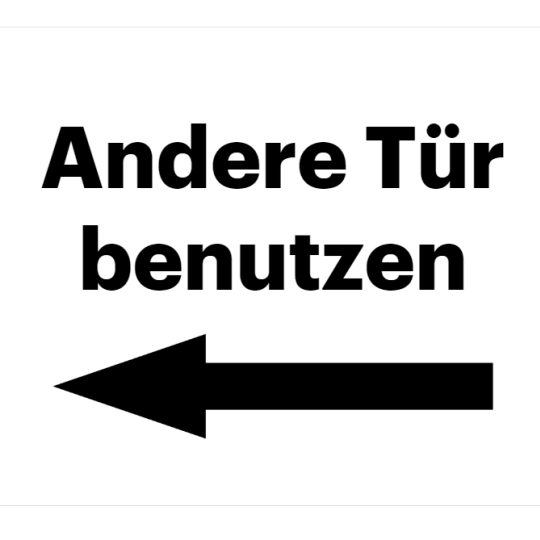 Andre Tür benutzen