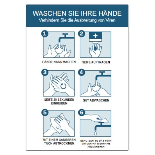 Hände Waschen vor Virus schützen