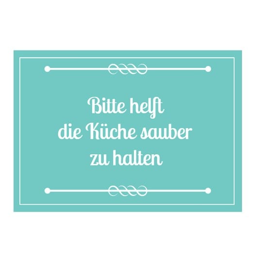 Küche sauber halten