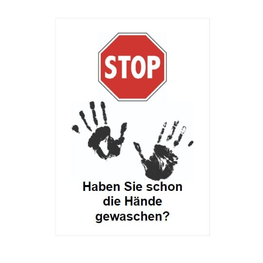 Stop Hände waschen