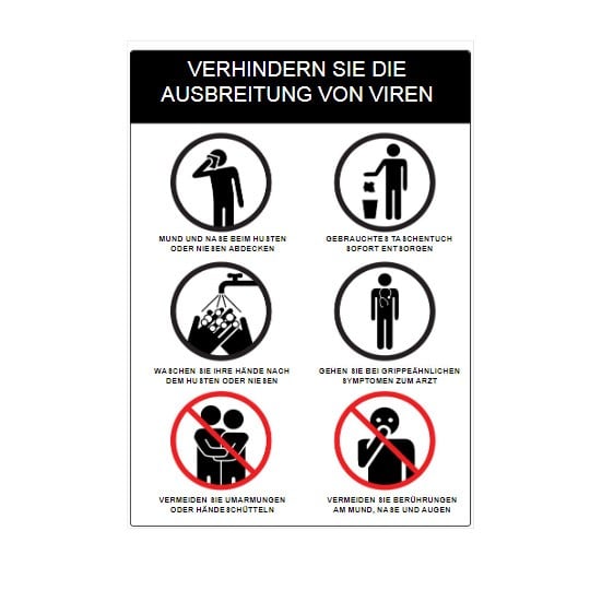 Vor Virus Schützen Schild