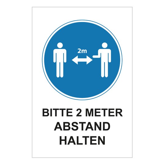 Abstand halten Aufkleber drucken lassen