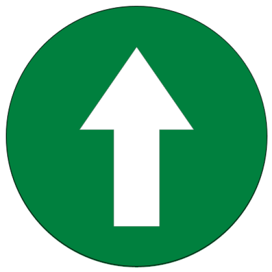 Bodenaufkleber Eingang