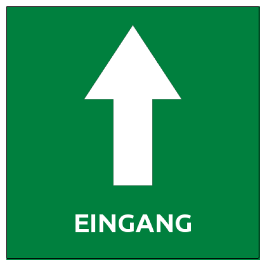 Bodenaufkleber EINGANG