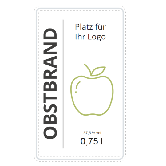 Obstbrand Apfel Layoutvorlage