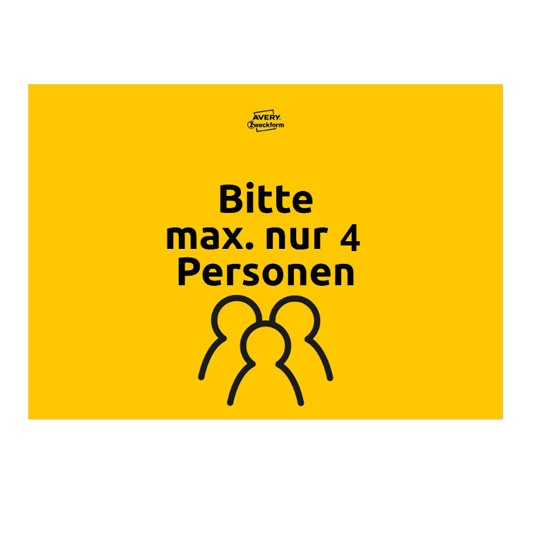 Bitte max nur 4 Personen