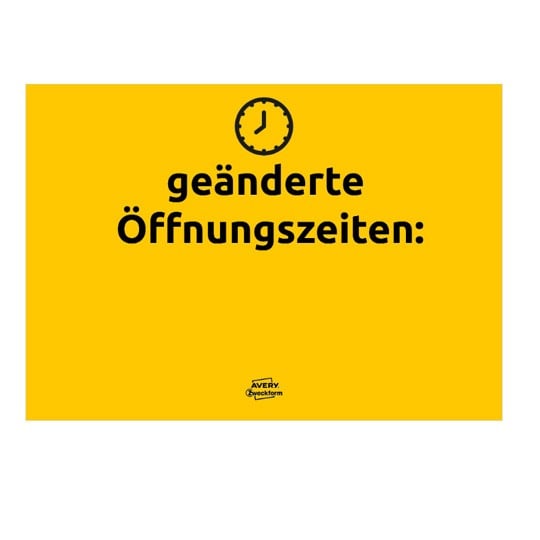 Geänderte Öffnungszeiten: