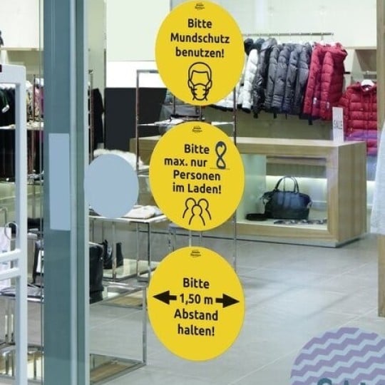 Corona Regeln Aufkleber günstig kaufen