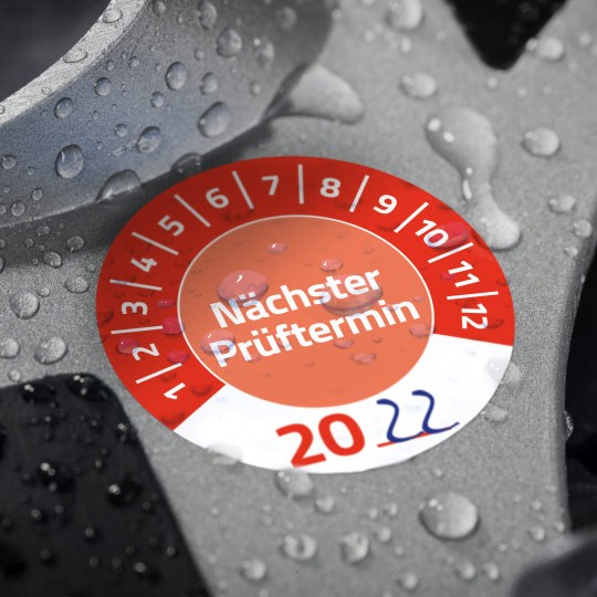 Prüfplaketten Jahreszahl indivduell ausfüllbar