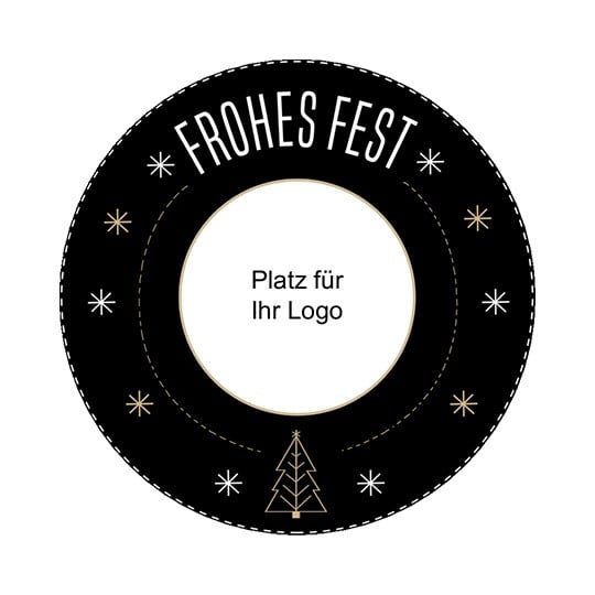 Frohes Fest Promotionsticker