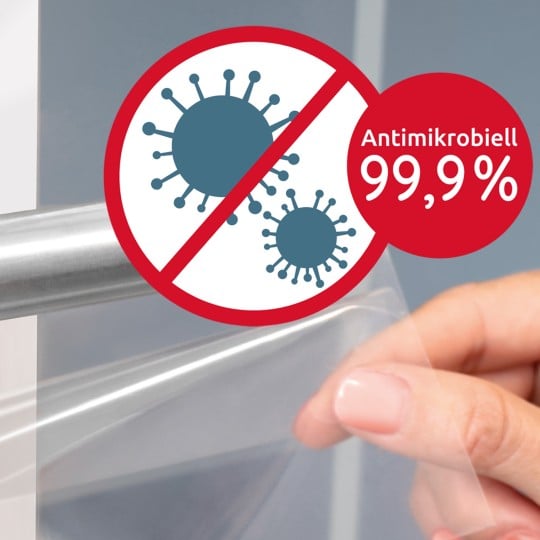 Anti Virus Folie schützen Türgriffe vor Coronaviren