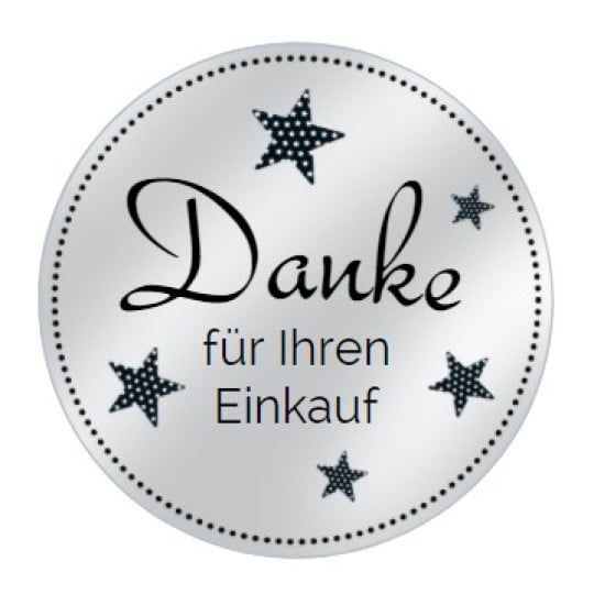 Promotionsticker Danke für Ihren Einkauf