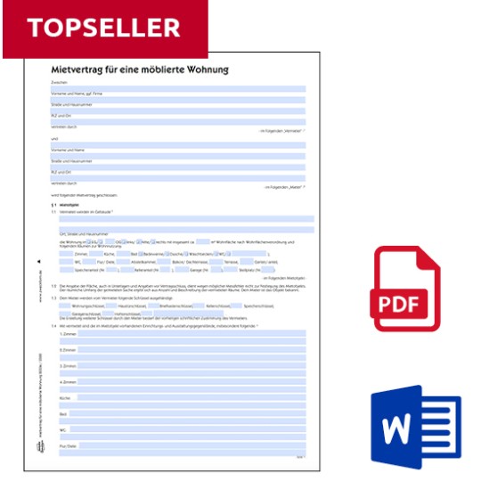 Mietvertrag möblierte Wohnung Download