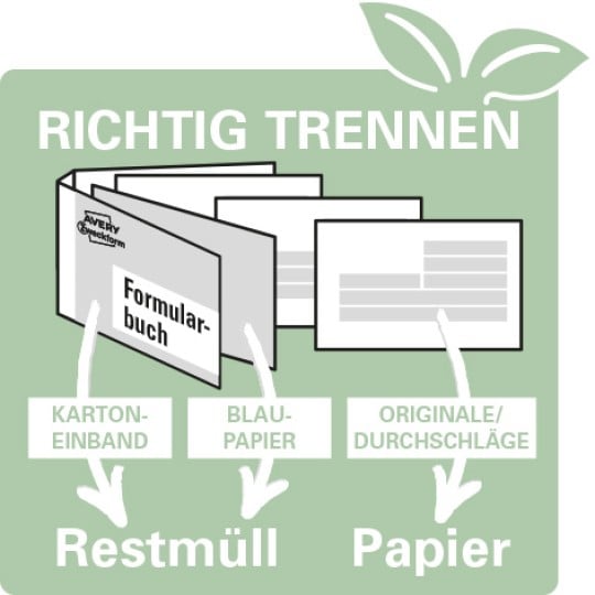 Mülltrennung Formularbuch