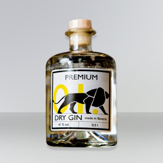 Gin-Etiketten