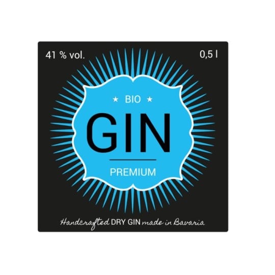Gin-Aufkleber