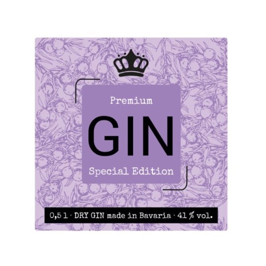 Gin-Aufkleber