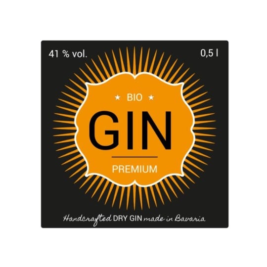 Gin-Aufkleber