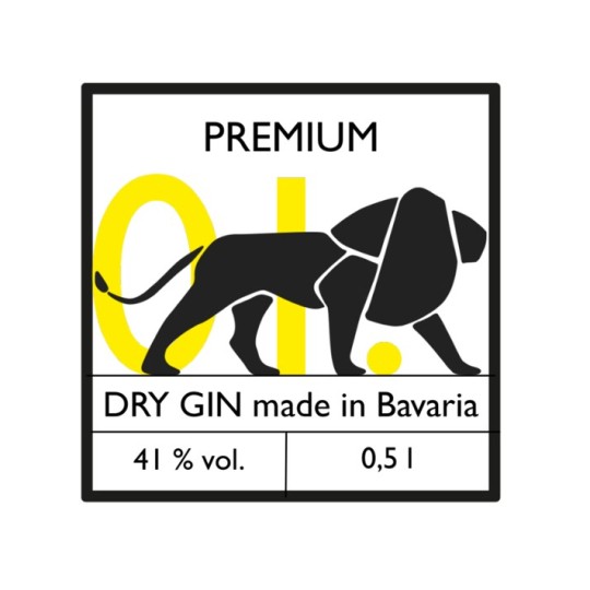 Gin-Aufkleber