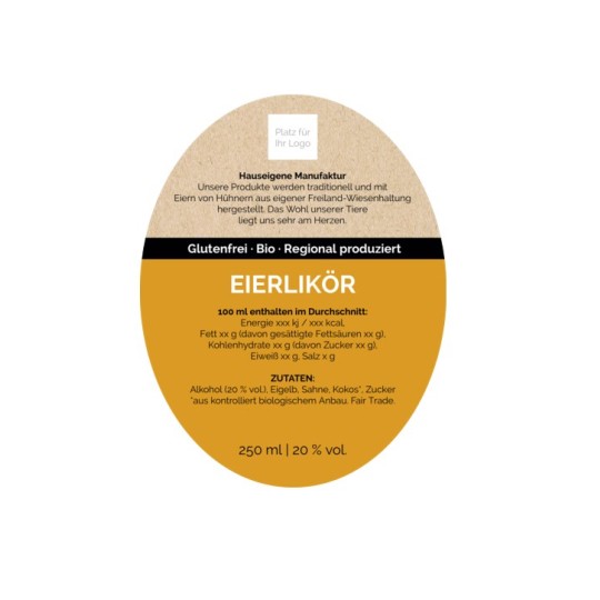 Eierliköretikett oval Rückseite