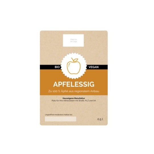Apfelessigetikett