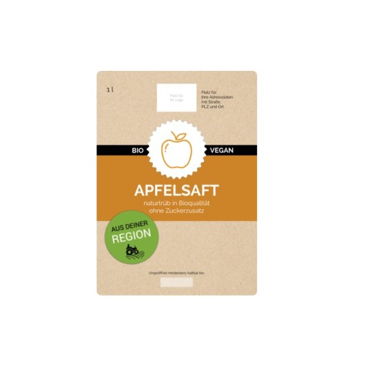Apfelsaftetikett