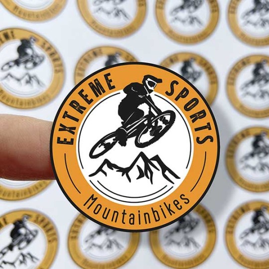 Logosticker Fahrrad