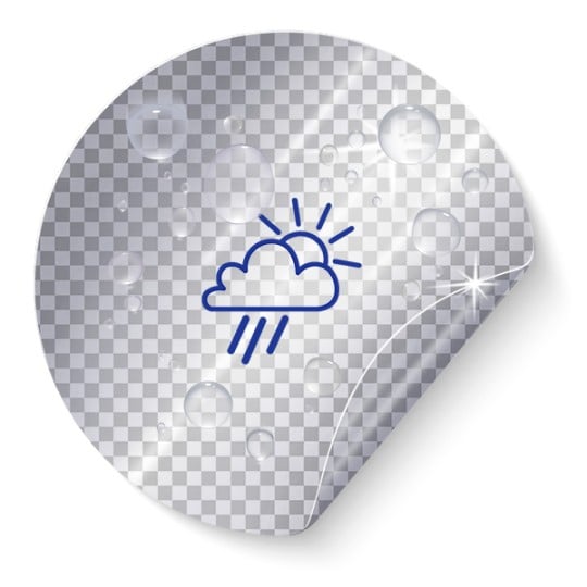 Folienetiketten wetterfest auf Bogen