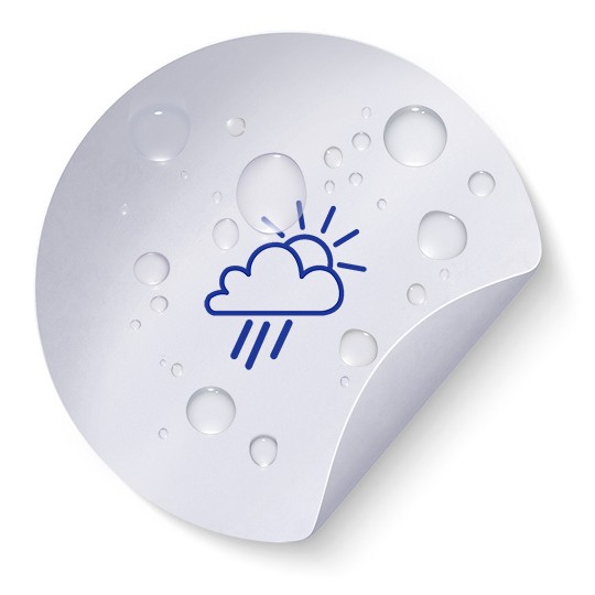 Weiße wetterfeste Folie