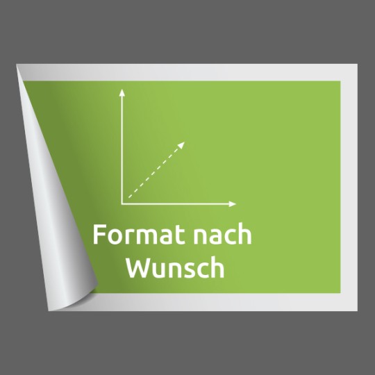Rechteckige Aufkleber