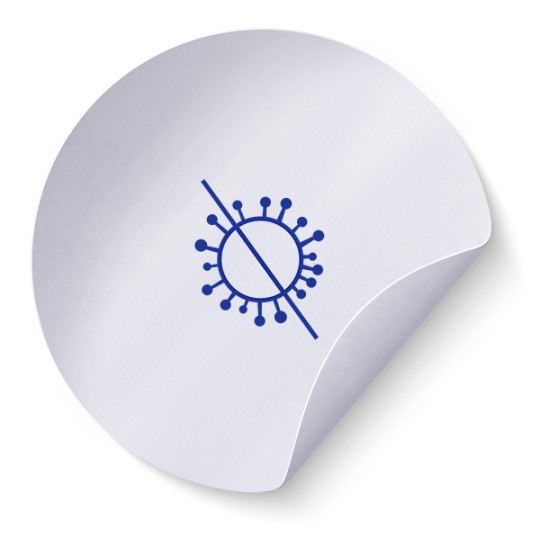 Antimikrobielle Folie auf Bogen