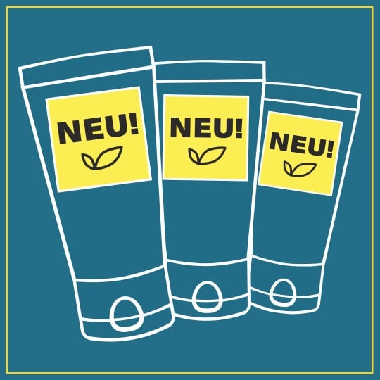 Werbeaufkleber Neu