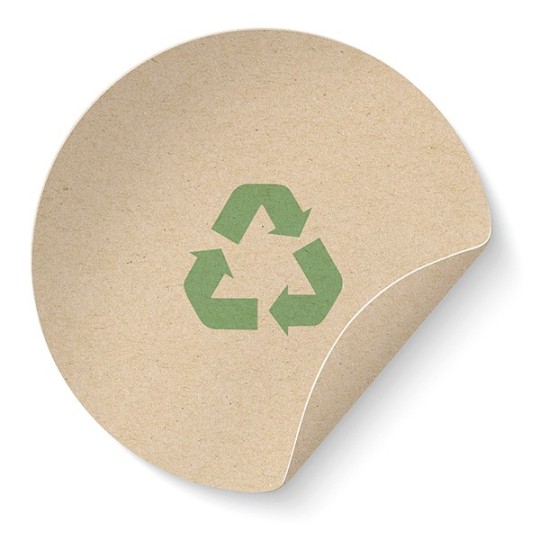 Kraftpapier Aufkleber