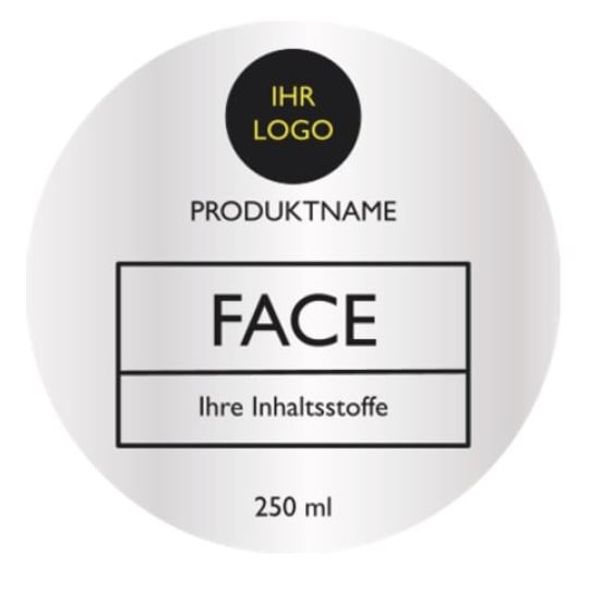 Vorlage Kosmetik silber