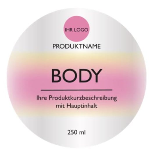 Bodylotion Vorlage