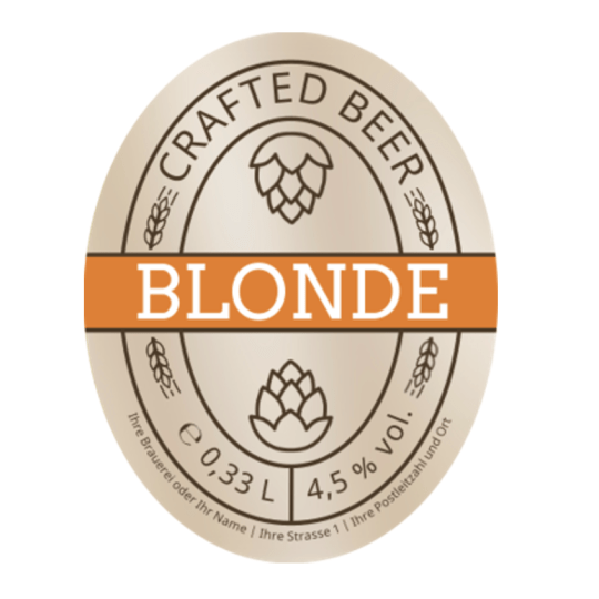 Bieretikett Crafted Beer