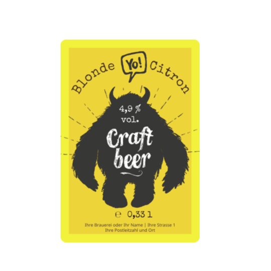 Bieretikett Craft Beer