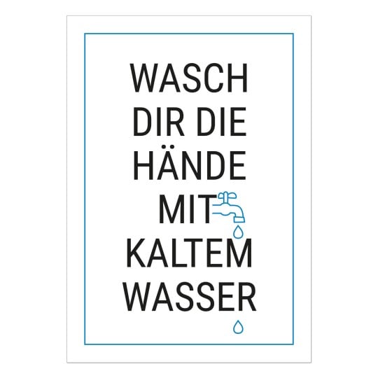 Vorlage Hände waschen