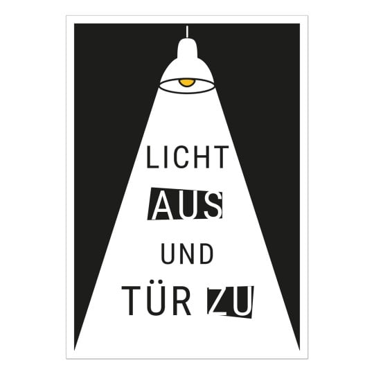 Vorlage Licht aus Tür zu
