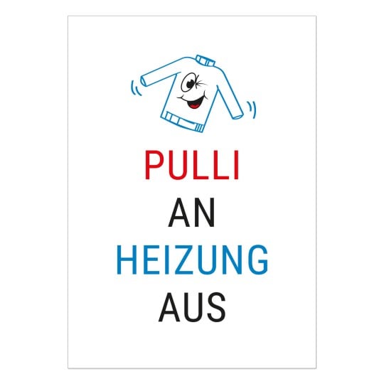 Vorlage Pulli an Heizung aus