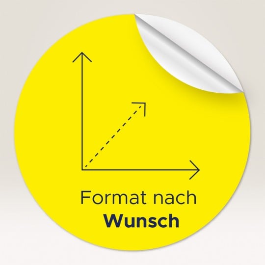 Runde Aufkleber im Wunschformat